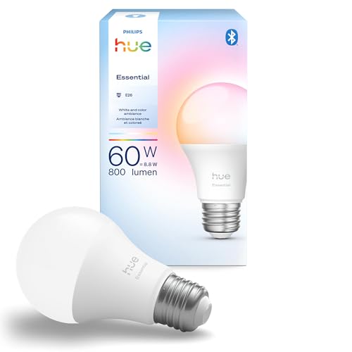 Smart LED A19 Bulb White Color Ambiance 4 Pack 8.8W Dimmable Smart Home Compatible