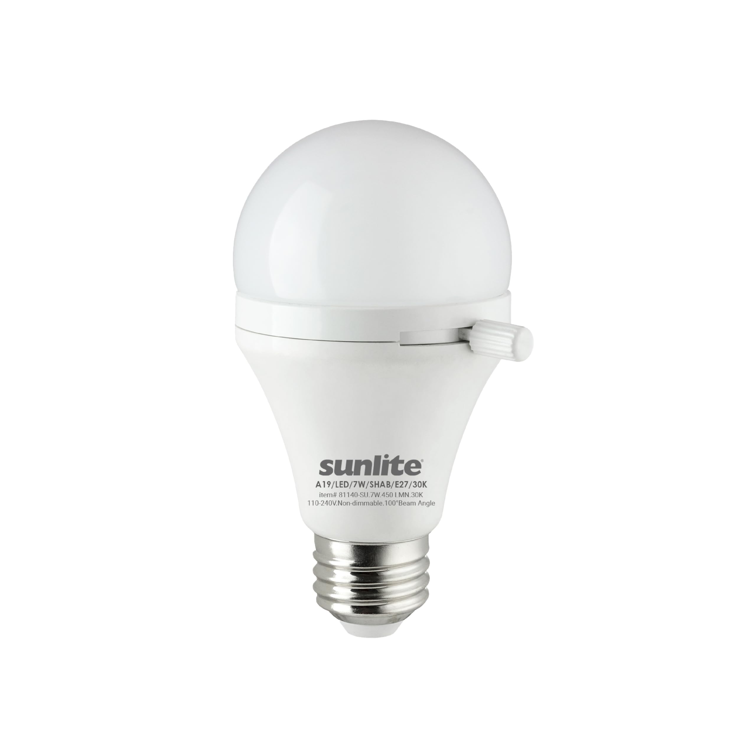 Shabbat Permissible LED Bulb 7W 40W Equivalent Warm White 3000K