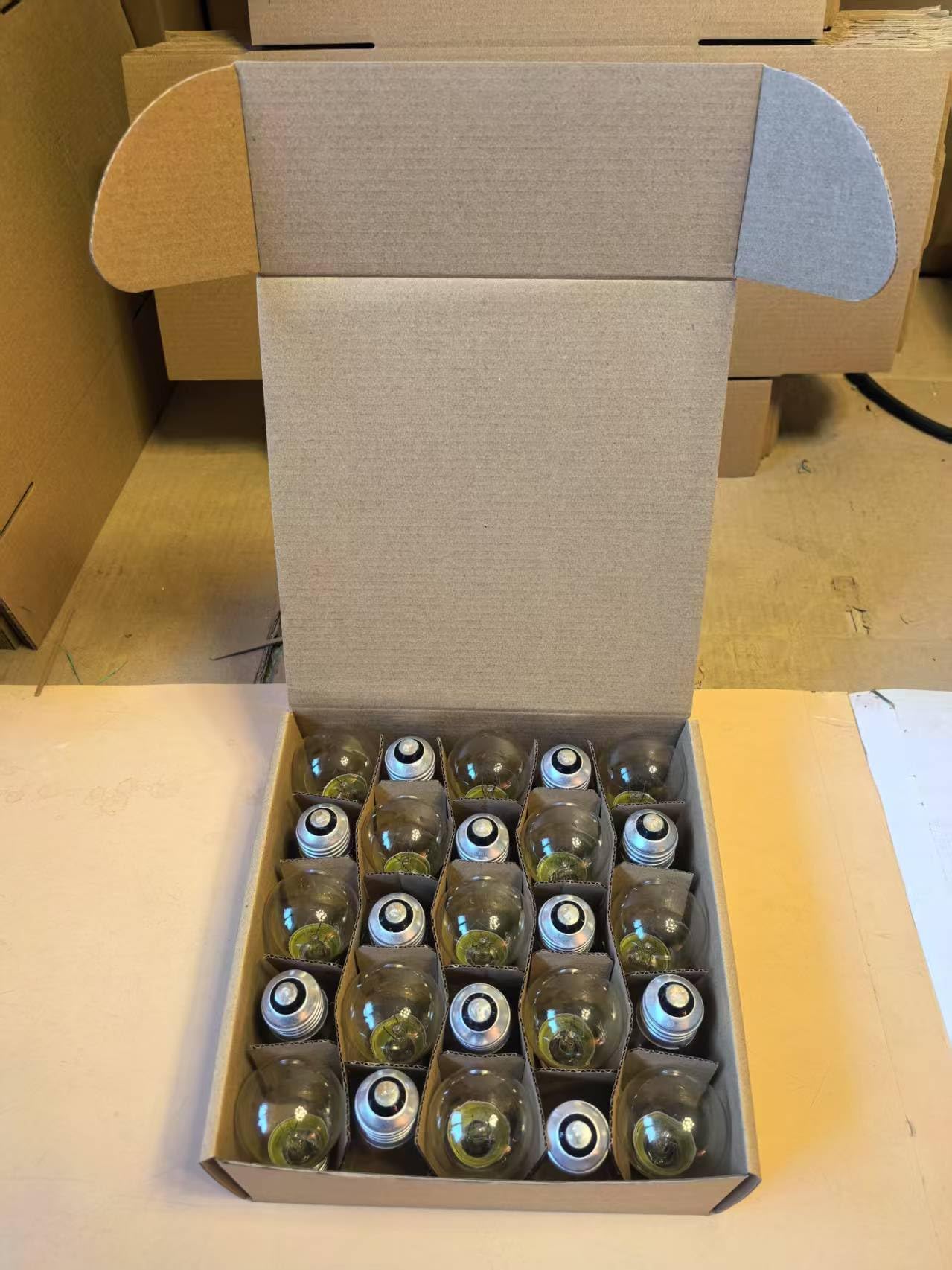 S14 LED String Light Bulbs 2W Clear Replacement Bulbs E26 25 Pack