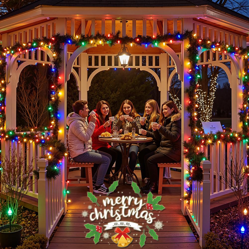 C9 LED Christmas Replacement Bulbs 25 Pack Warm White Shatterproof Dimmable E17 Base