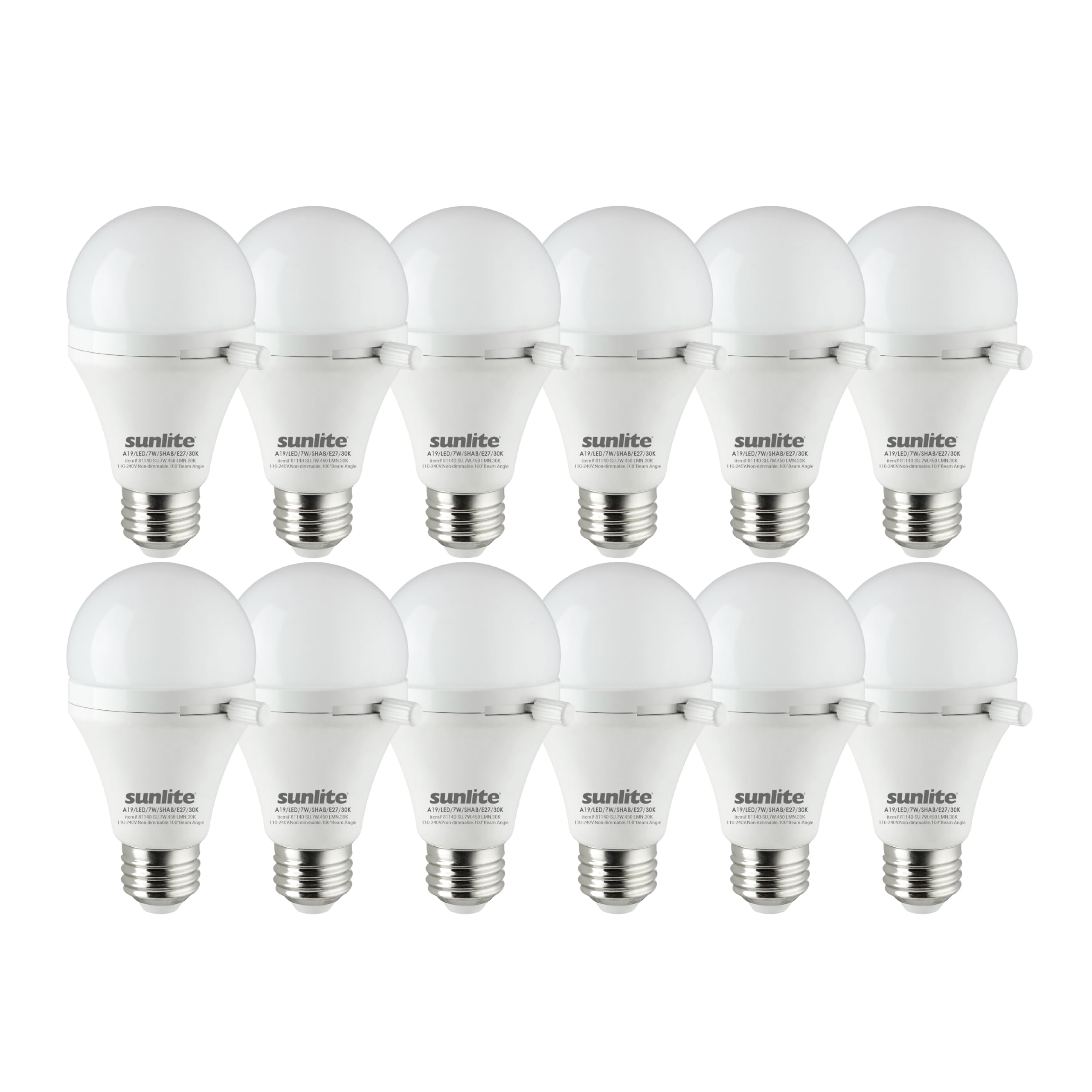 Shabbat Permissible LED Bulb 7W 40W Equivalent Warm White 3000K