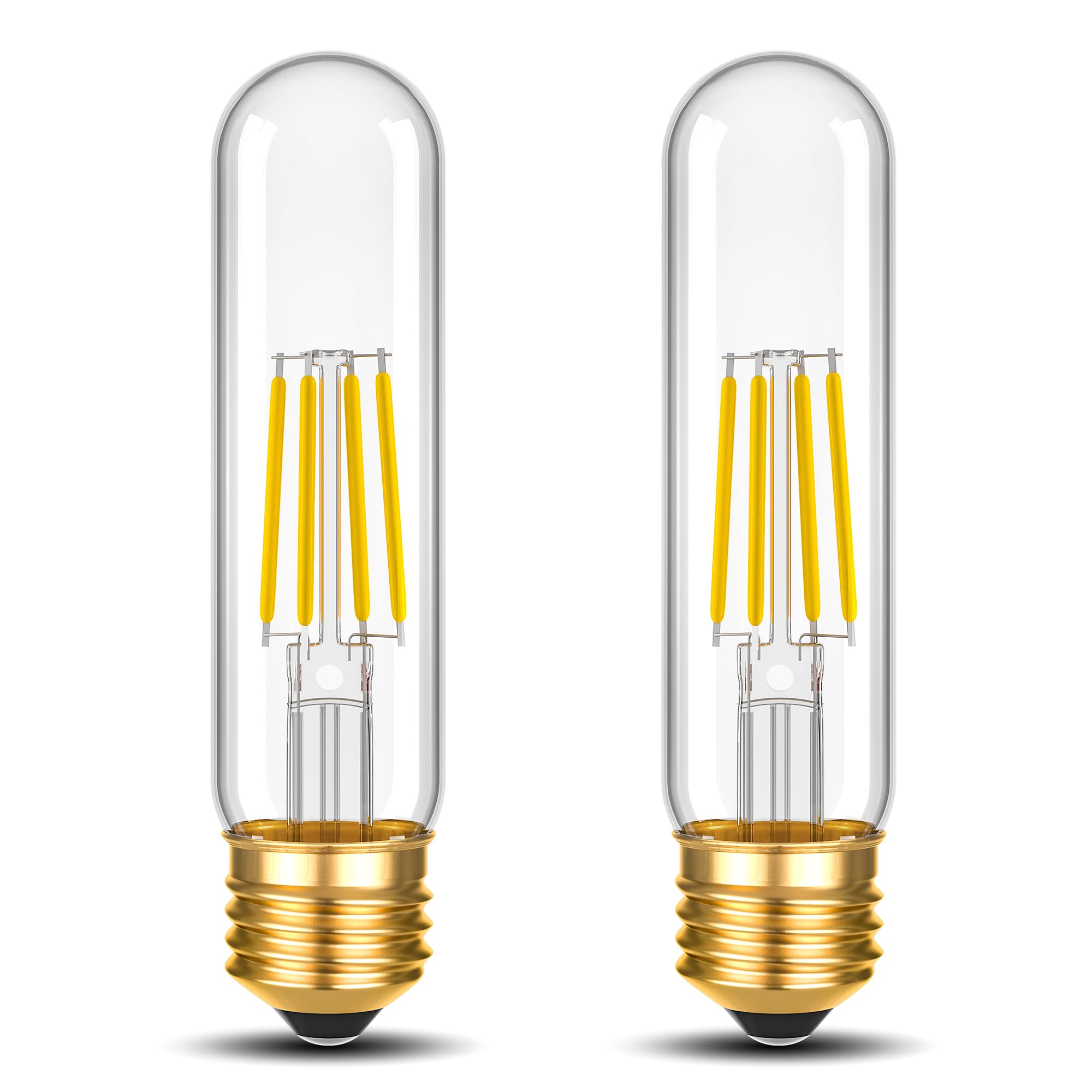 T30 T10 LED Tubular Bulb 4W 40W Equivalent Warm White 2700K Dimmable 2 Pack