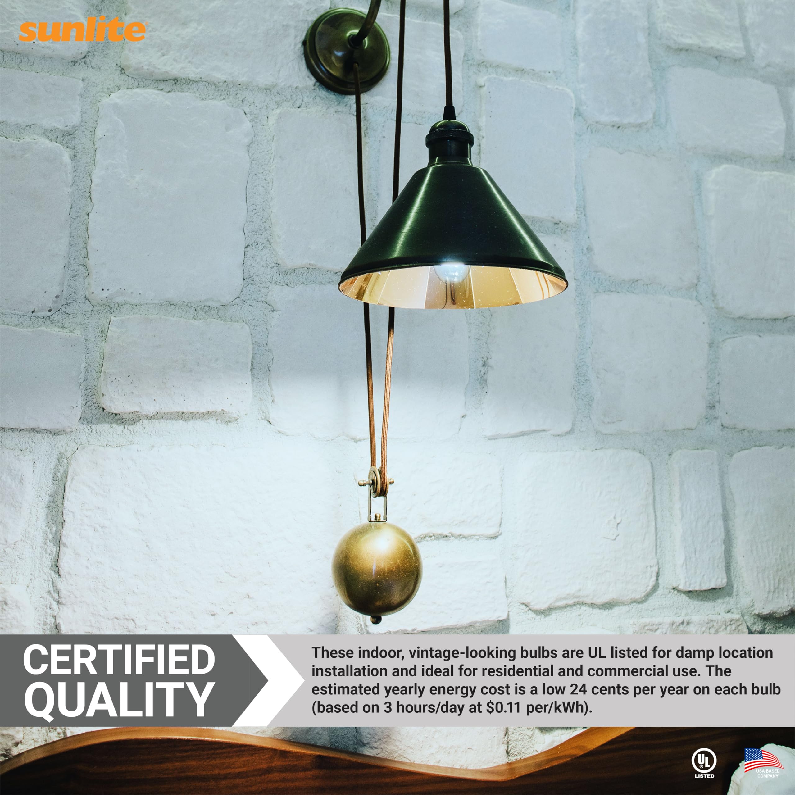 T10 Filament LED Bulb 2W 25W Equivalent Daylight 5000K Dimmable E26 1 Pack