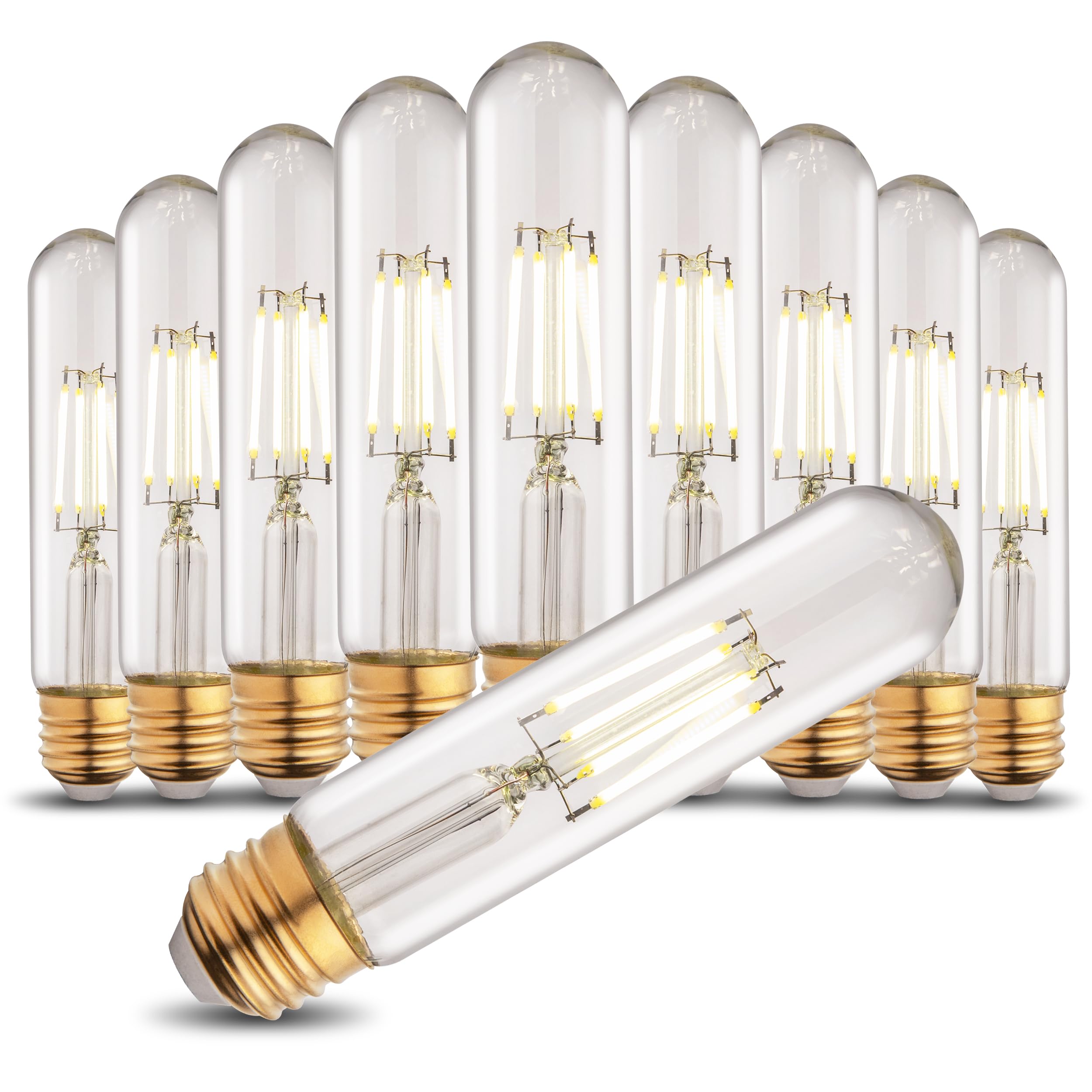 T10 T30 LED Tube Bulb 6W 60W Equivalent Cool White Dimmable 4 Pack