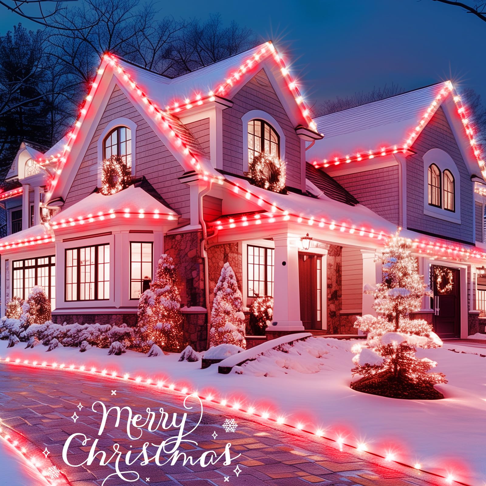 C9 LED Christmas Replacement Bulbs 50 Pack Cool White Shatterproof E17 Base