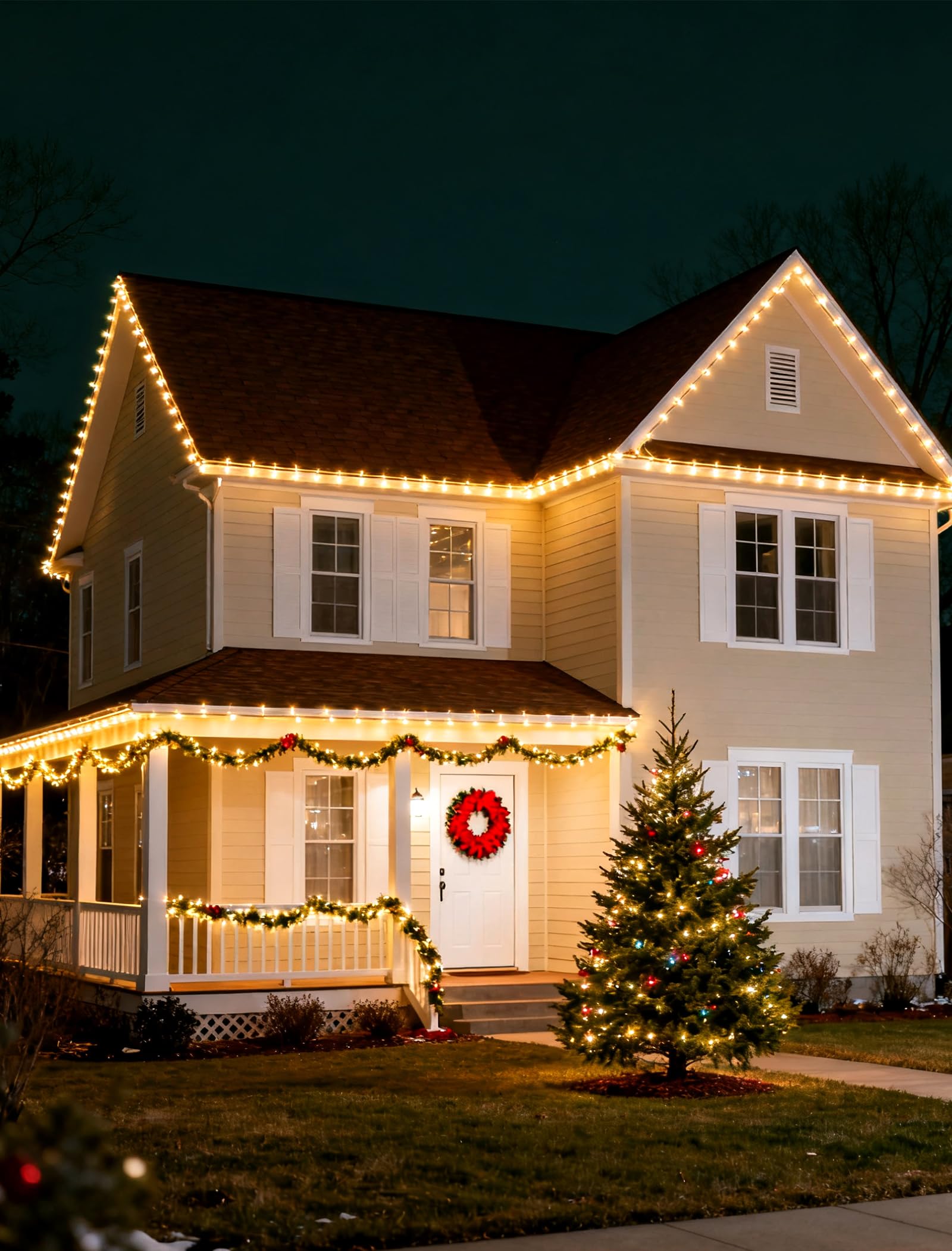 C9 LED Christmas Replacement Bulbs 30 Pack Warm White Shatterproof E17 Base