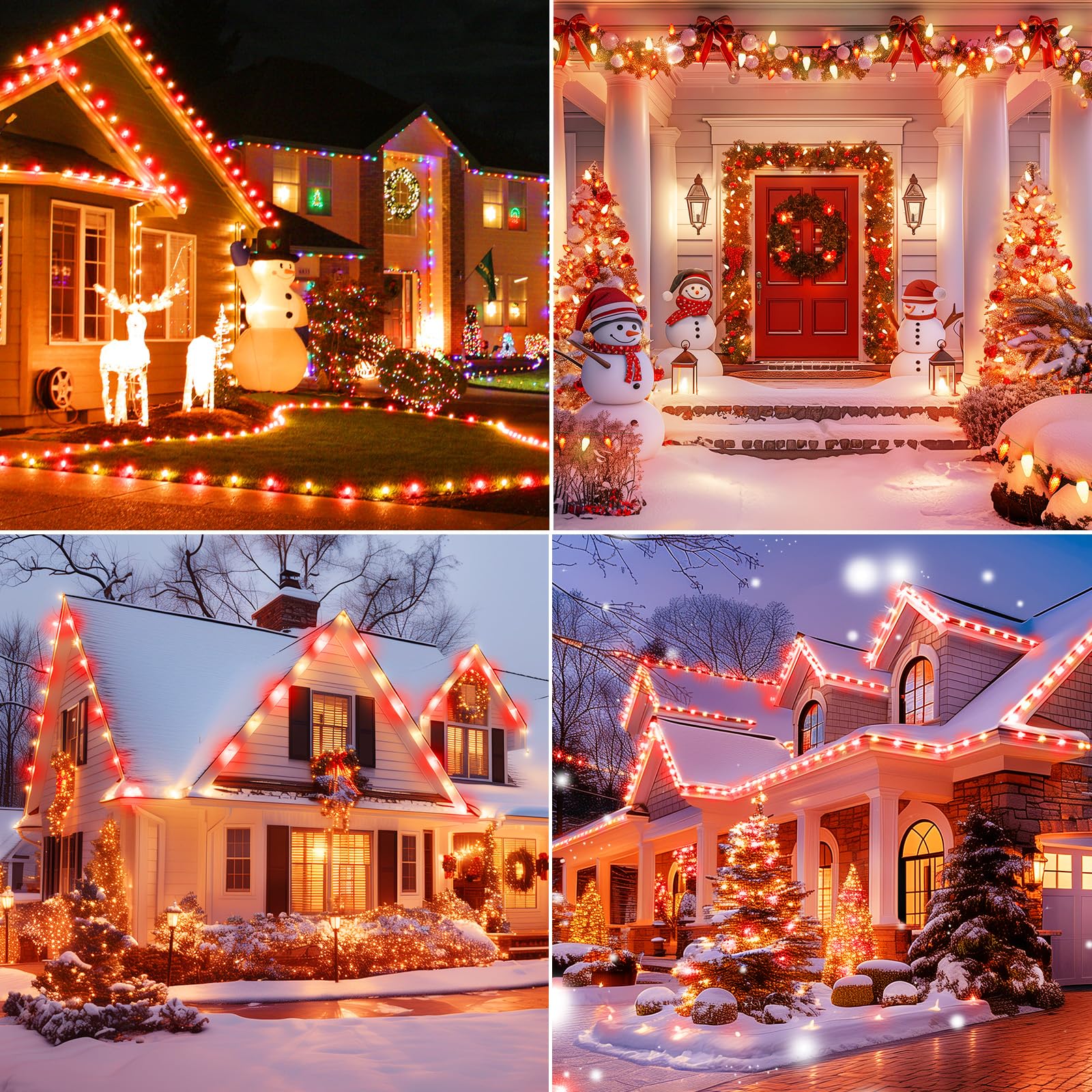 C9 LED Christmas Replacement Bulbs 50 Pack Cool White Shatterproof E17 Base