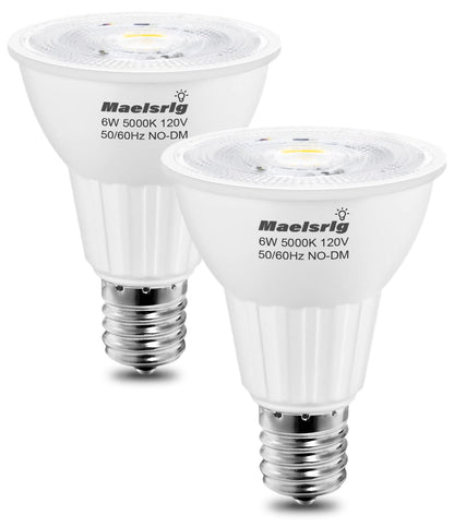 E17 LED Spotlight Bulb 6W 60W Equivalent Warm White 3000K 2 Pack