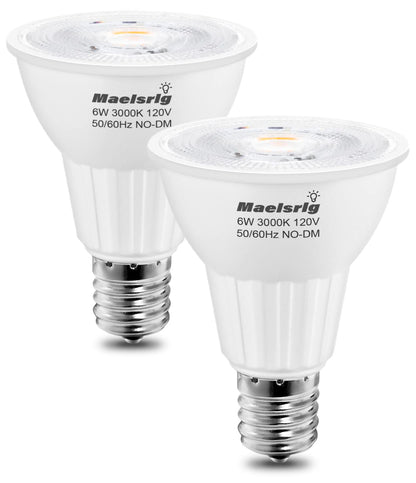 E17 LED Spotlight Bulb 6W 60W Equivalent Warm White 3000K 2 Pack