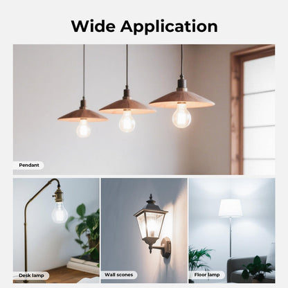 E26 LED Edison Bulb 6W 60W Equivalent Soft White 2700K Dimmable 6 Pack