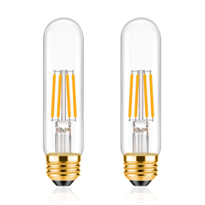 T30 T10 LED Tubular Bulb 4W 40W Equivalent Warm White 2700K Dimmable 2 Pack