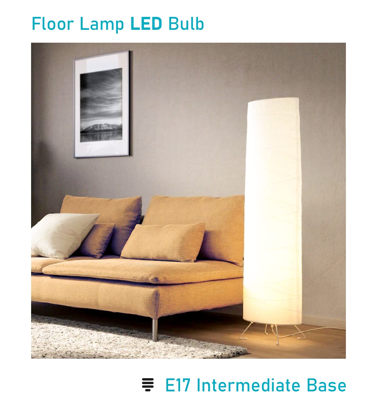 E17 LED Spotlight Bulb 6W 60W Equivalent Warm White 3000K 2 Pack