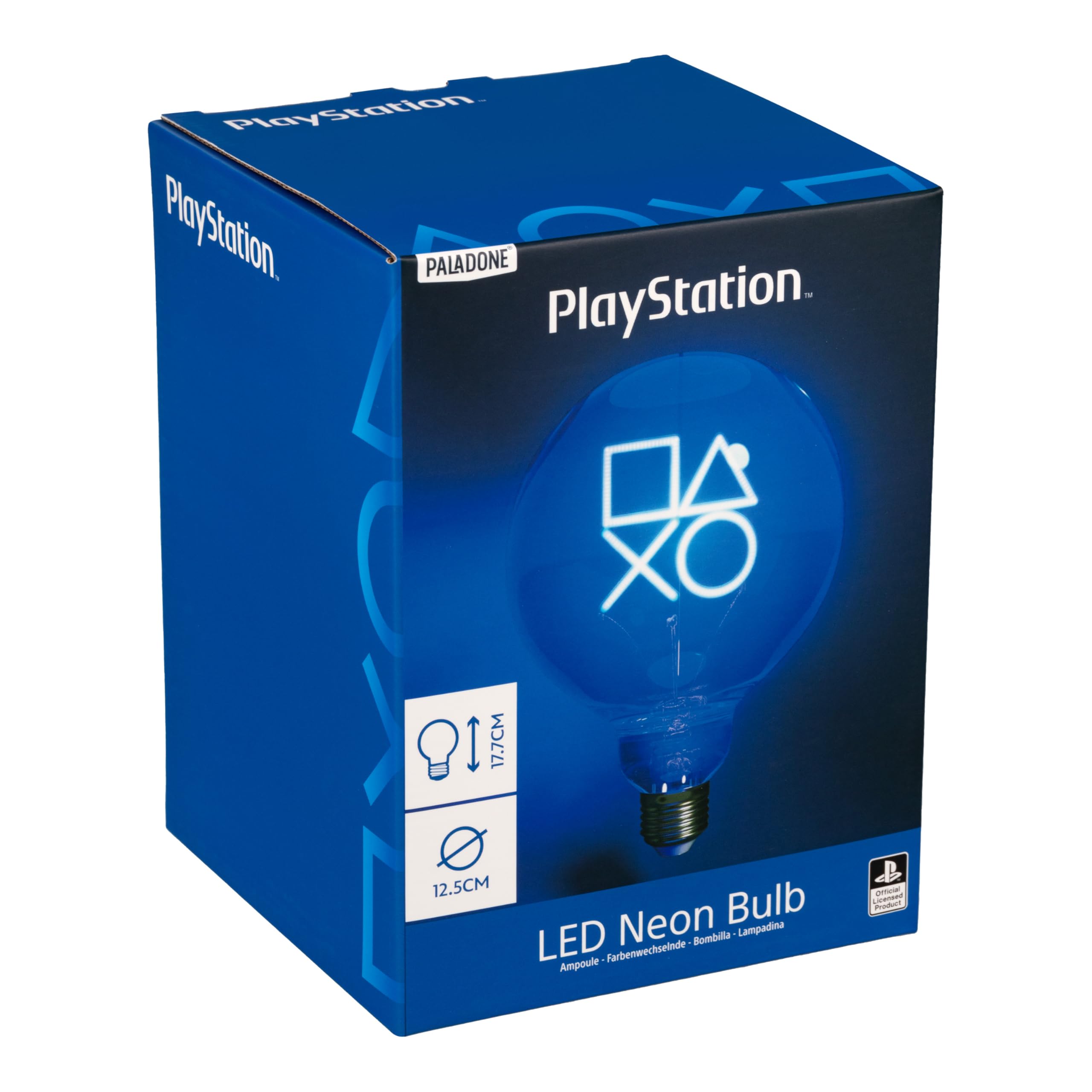 PlayStation Neon LED E27 Decorative Blue Bulb Officially Licensed