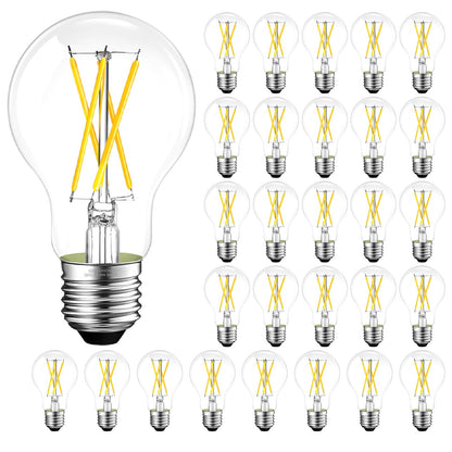 E26 LED Edison Bulb 6W 60W Equivalent Soft White 2700K Dimmable 6 Pack