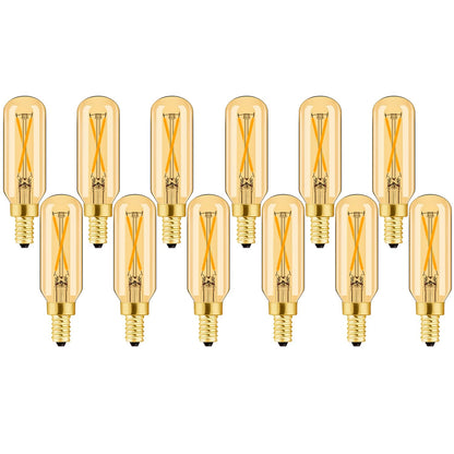 E12 LED Candelabra Bulb 2W Warm White 2500K Dimmable 12 Pack