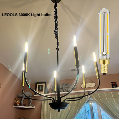 E12 LED Candelabra Bulb 2W Warm White 2500K Dimmable 12 Pack