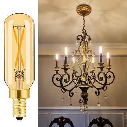 E12 LED Candelabra Bulb 2W Warm White 2500K Dimmable 12 Pack