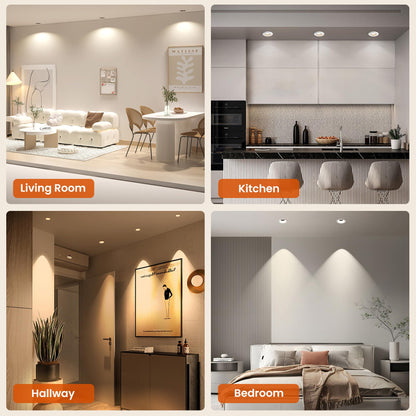 BR30 LED Flood Light Bulb 65W Equivalent 1000LM 3 Color Dimmable 2 Pack