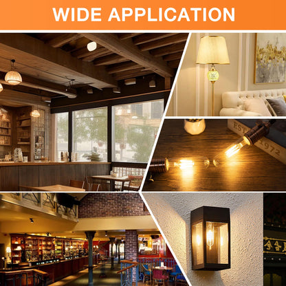 T30 T10 LED Tubular Bulb 4W 40W Equivalent Warm White 2700K Dimmable 2 Pack