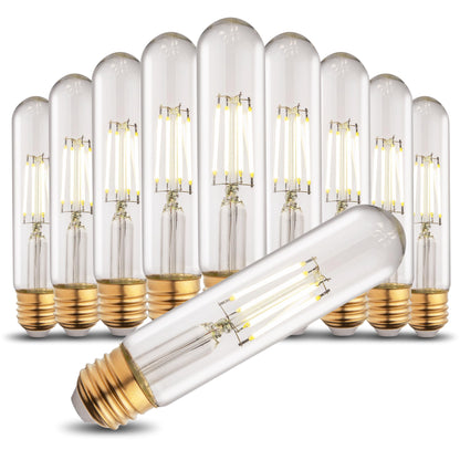 T10 T30 LED Tube Bulb 6W 60W Equivalent Cool White Dimmable 4 Pack