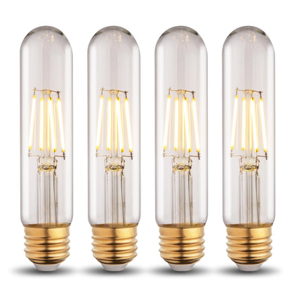 T10 T30 LED Tube Bulb 6W 60W Equivalent Cool White Dimmable 4 Pack