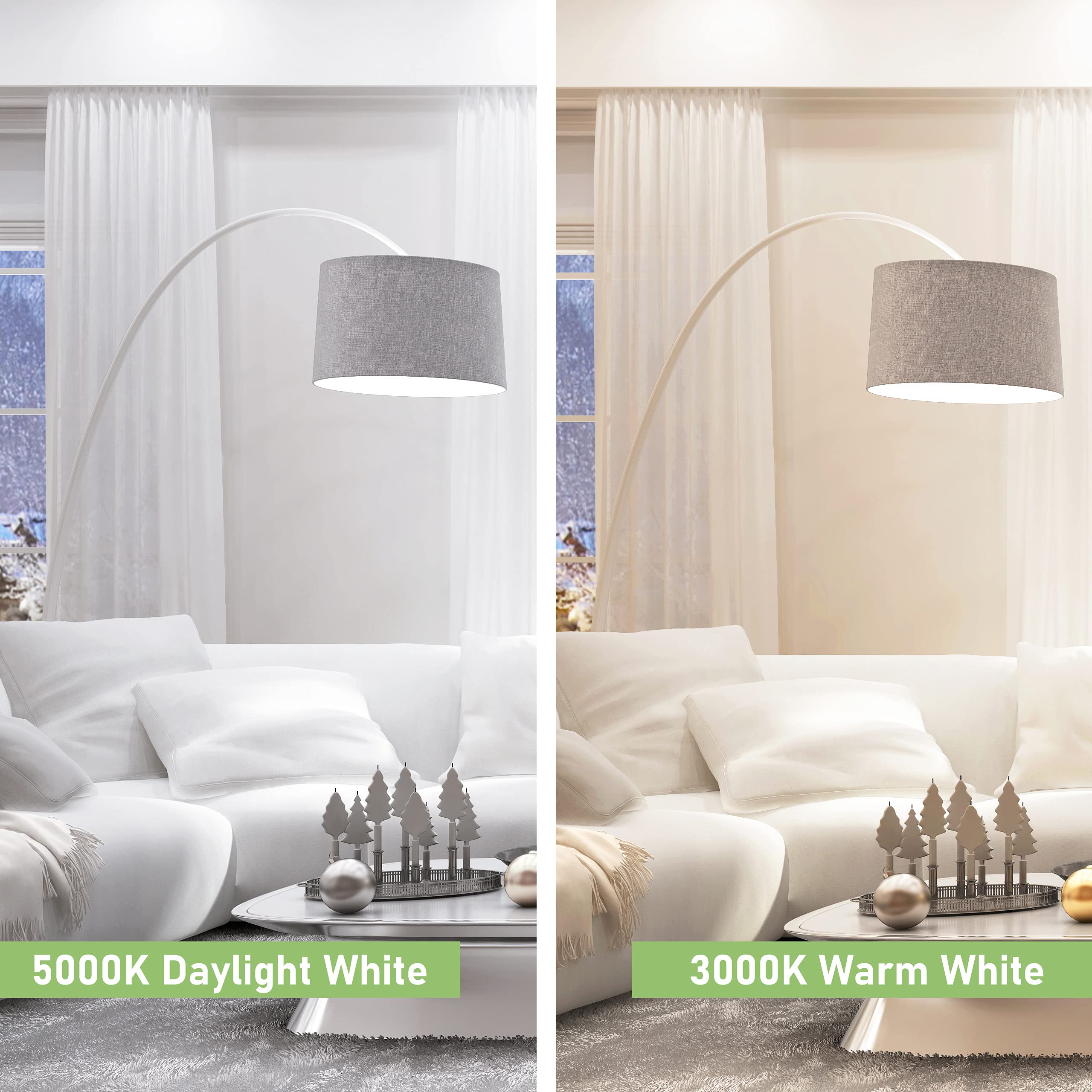 E17 LED Spotlight Bulb 6W 60W Equivalent Warm White 3000K 2 Pack