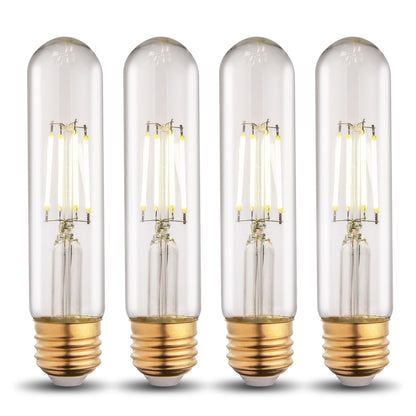 T10 T30 LED Tube Bulb 6W 60W Equivalent Cool White Dimmable 4 Pack