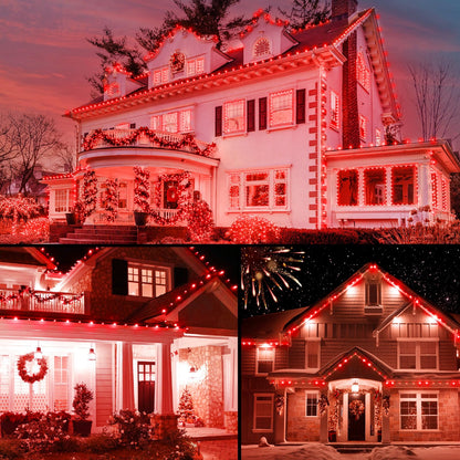 C9 LED Christmas Replacement Bulbs 50 Pack Cool White Shatterproof E17 Base