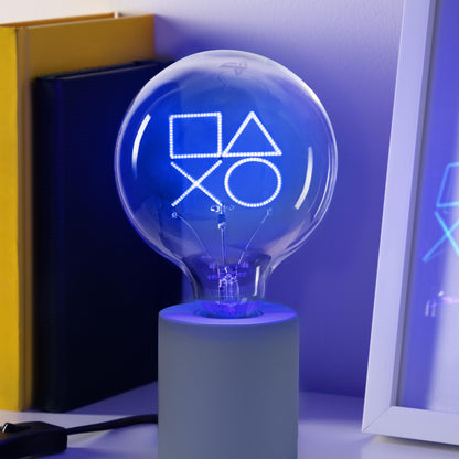 PlayStation Neon LED E27 Decorative Blue Bulb Officially Licensed