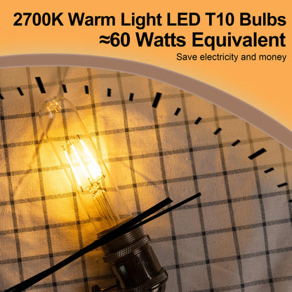 T10 T30 LED Tube Bulb 6W 60W Equivalent Cool White Dimmable 4 Pack