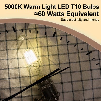 T10 T30 LED Tube Bulb 6W 60W Equivalent Cool White Dimmable 4 Pack